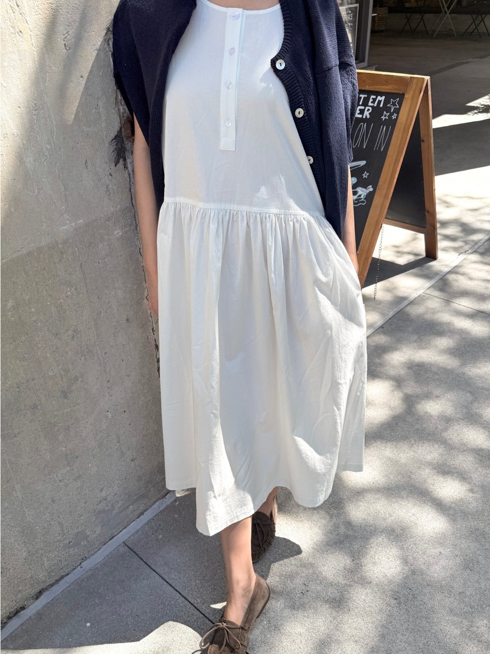 100% Cotton Nordstrom White Dress
